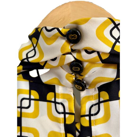 Escada 100% Silk Sleeveless Blouse Women’s Size 36 US Size 6 Vintage - Picture 6 of 13